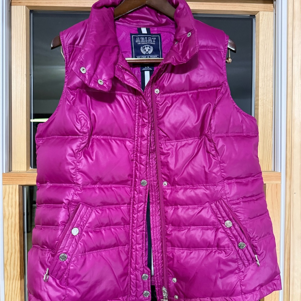 Ariat Magenta Duck Fill Down Puffer Vest